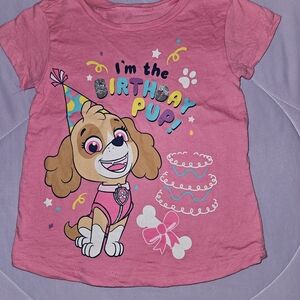 Paw Patrol Pink Birthday Pup T-Shirt